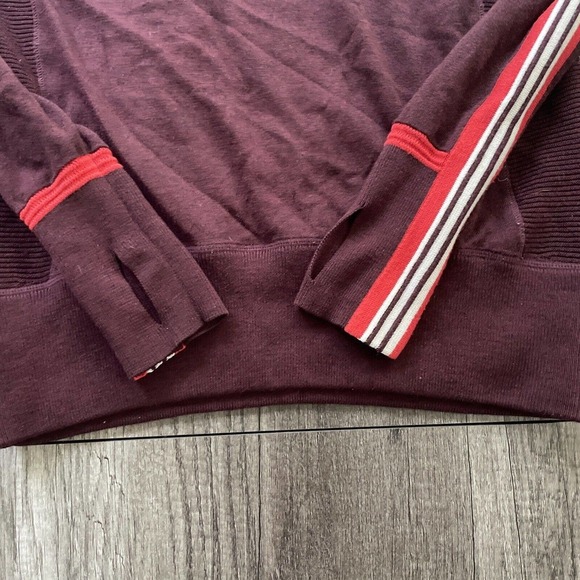 Athleta Merino Wool Blend Sweater Canyon Color Block Apres Ski Women Small - Picture 6 of 7